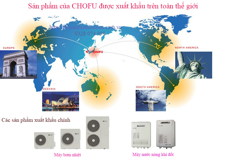 paloma - cung cấp lắp đặt máy nước nóng bơm nhiệt CO2 Chofu